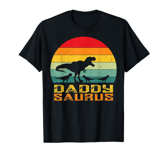 Daddy Saurus T Rex Dinosaur Fathers Day Family Matching dad T-Shirt