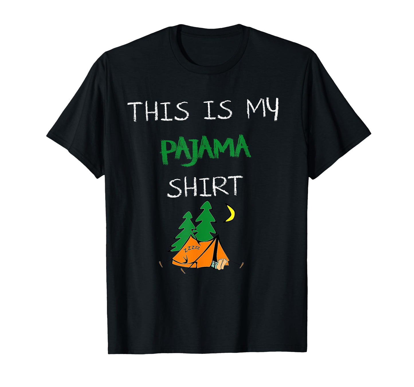This Is My Pajama Shirt Funny Camping Lovers Gift Camper pjs T-Shirt
