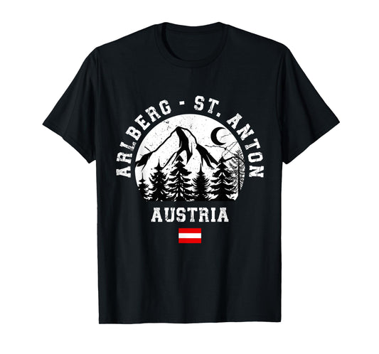 Arlberg St. Anton Austria Alps Ski Resort Alpine Austrian T-Shirt