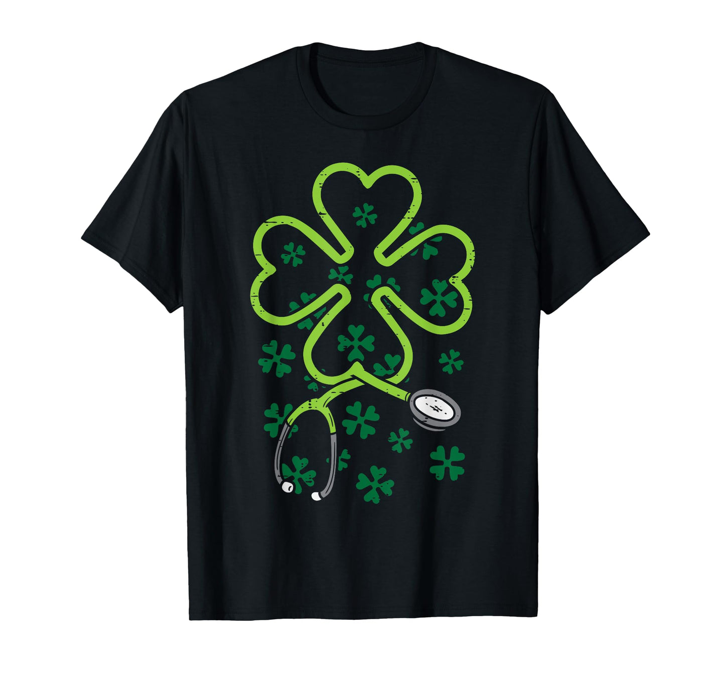 Shamrock Stethoscope Scrub Nurse St Patricks Day RN Women T-Shirt