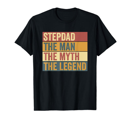 Funny Stepdad Legend Saying Stepfather T-Shirt