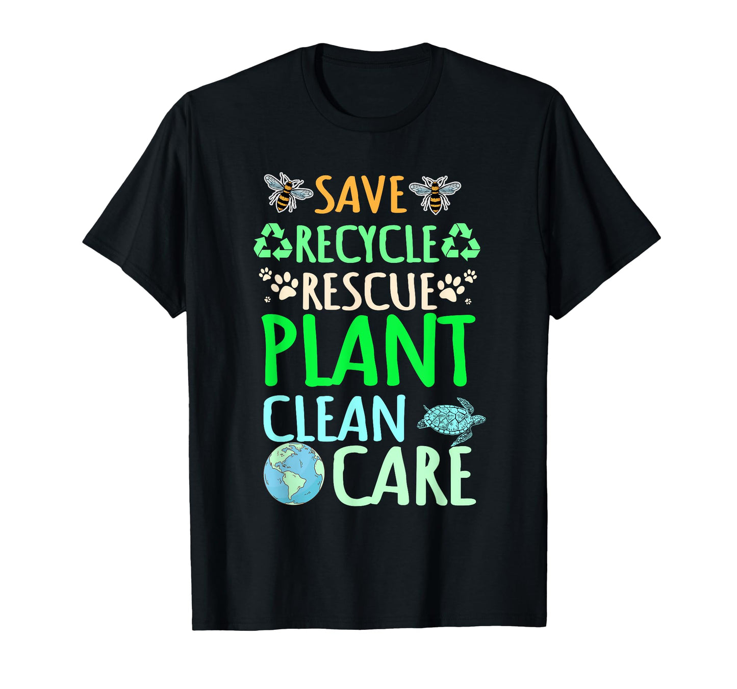 Recycling Environmentalist Recycle Earth Day Rescue Plant T-Shirt