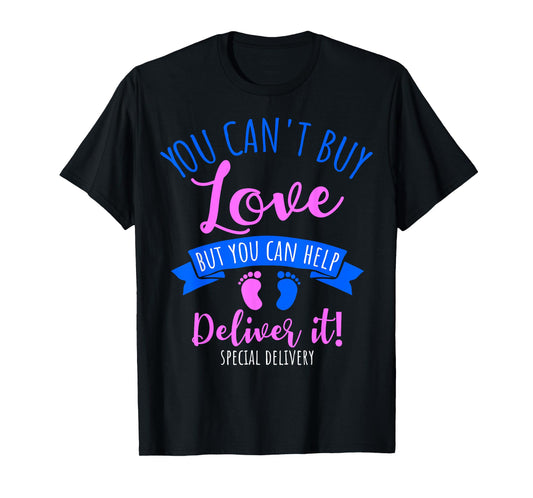 Cute Baby Foot Print Labor and Delivery Nurses T-Shirt