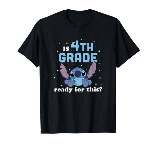 Disney Lilo & Stitch Is 4th Grade Ready For This? Chest Logo T-Shirt