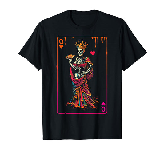Queen of Hearts Halloween Costume Valentines Card Couple Set T-Shirt