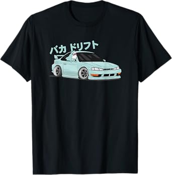 JDM Kawaii S14 240sx Baka Shark Chibi Graphic T-Shirt