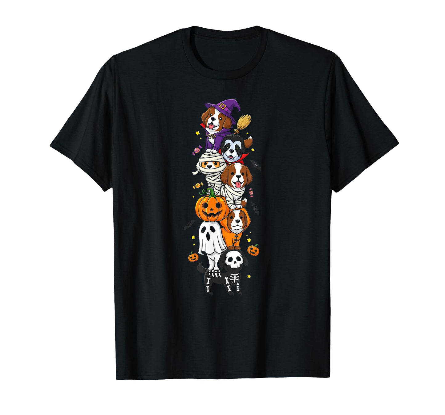 Newfoundland Witch Vampire Ghost Halloween Kids Mens Womens T-Shirt