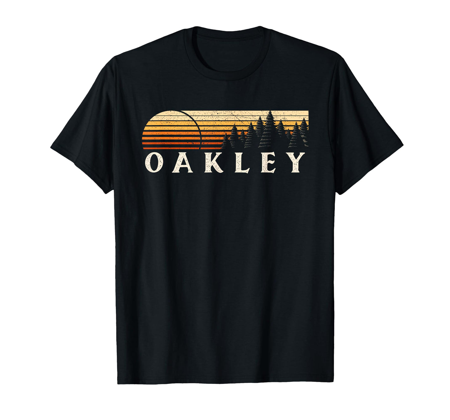 Oakley, KY Vintage Evergreen Sunset Eighties Retro T-Shirt
