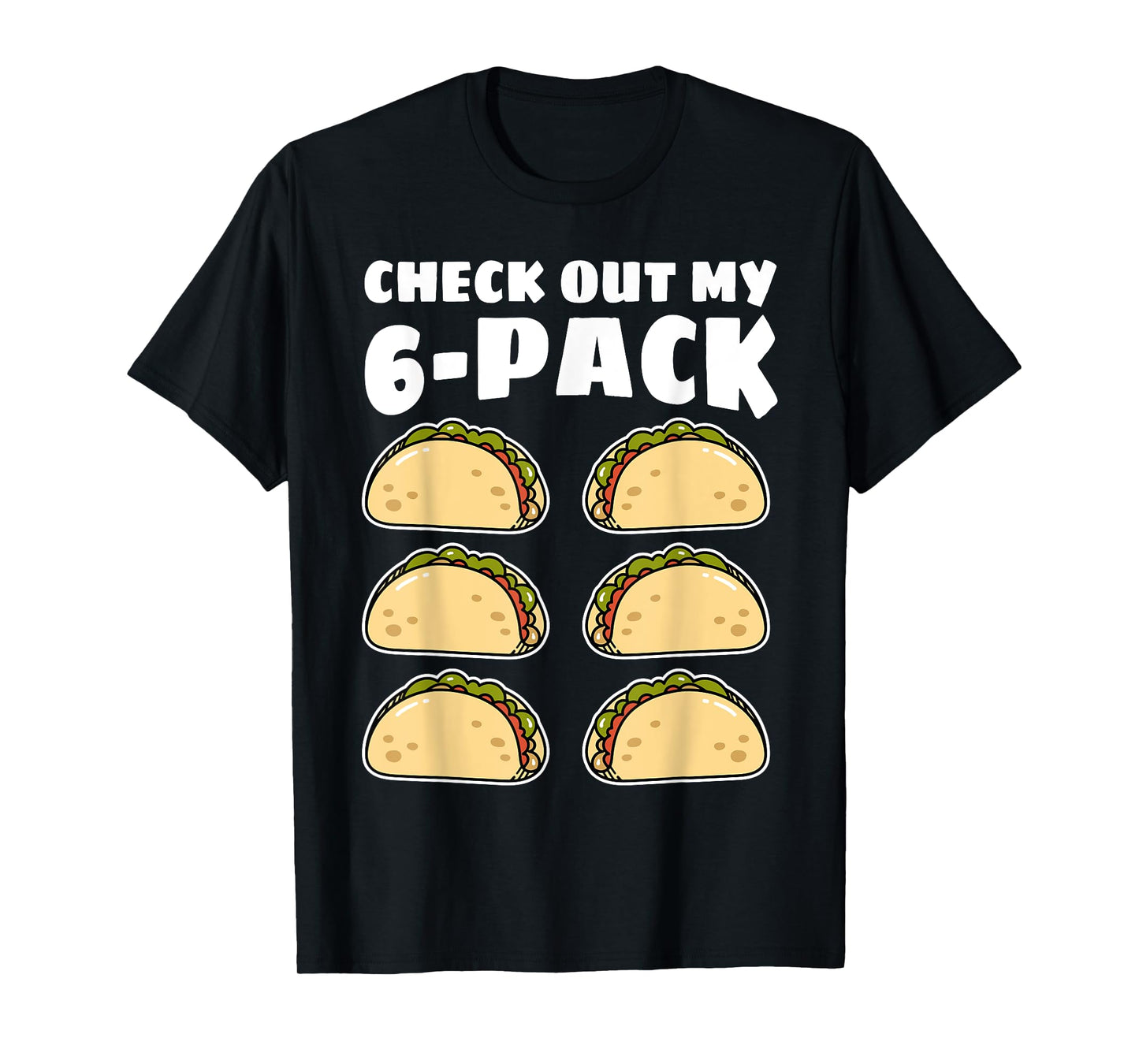 Funny Check Out My 6 Pack Taco Cinco de Mayo Boys Men T-Shirt