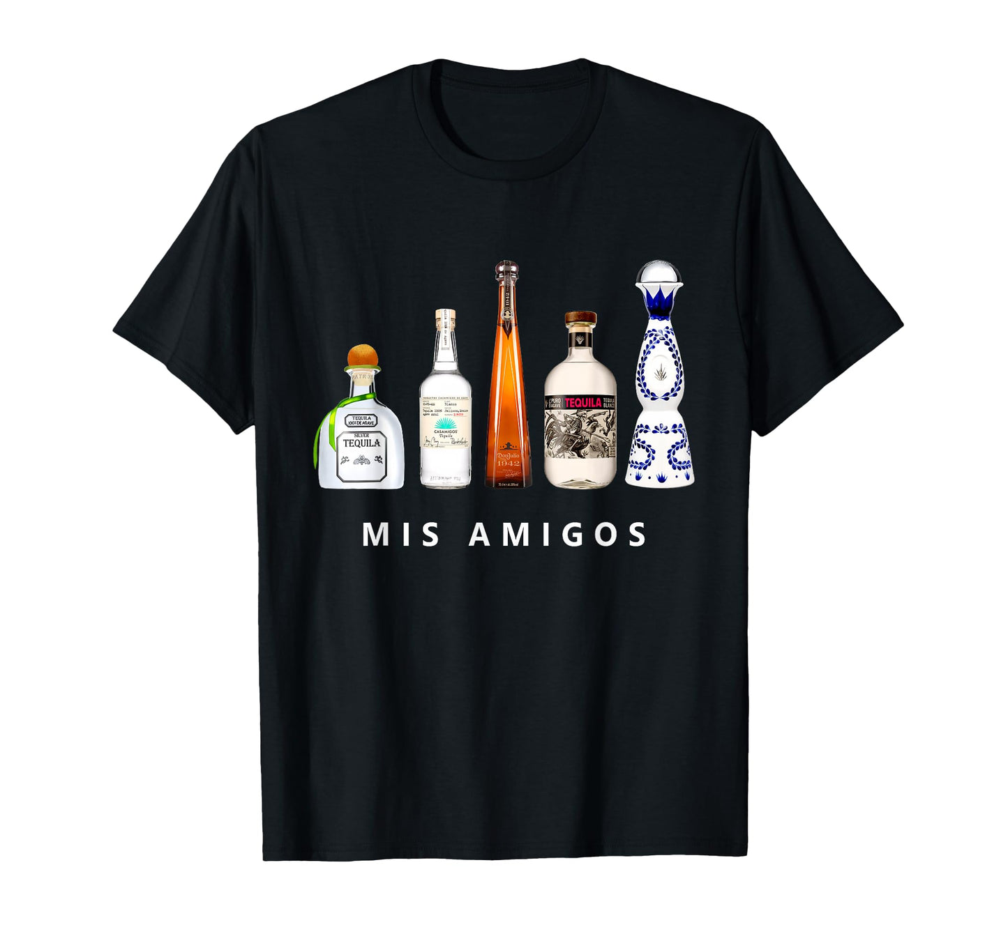 Mis Amigos Tequila Funny Cinco De Mayo Mexican Party T-Shirt