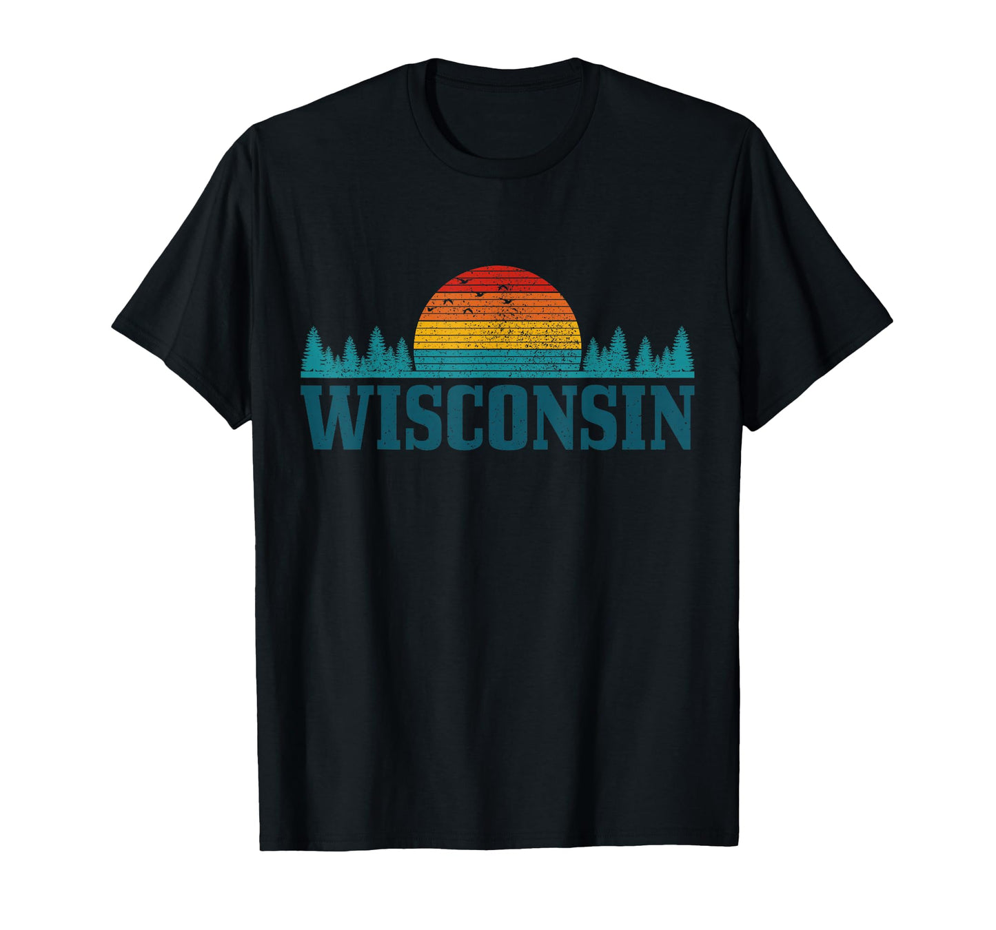 Wisconsin Vintage USA America Souvenir T-Shirt