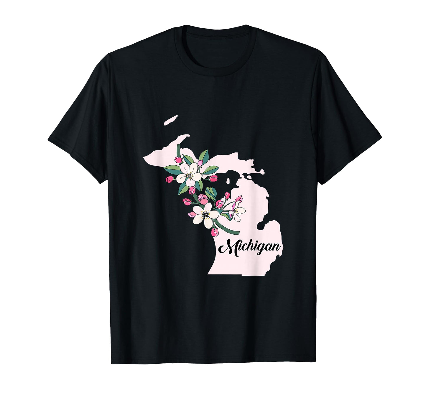 Michigan Flower Apple Blossom T-Shirt