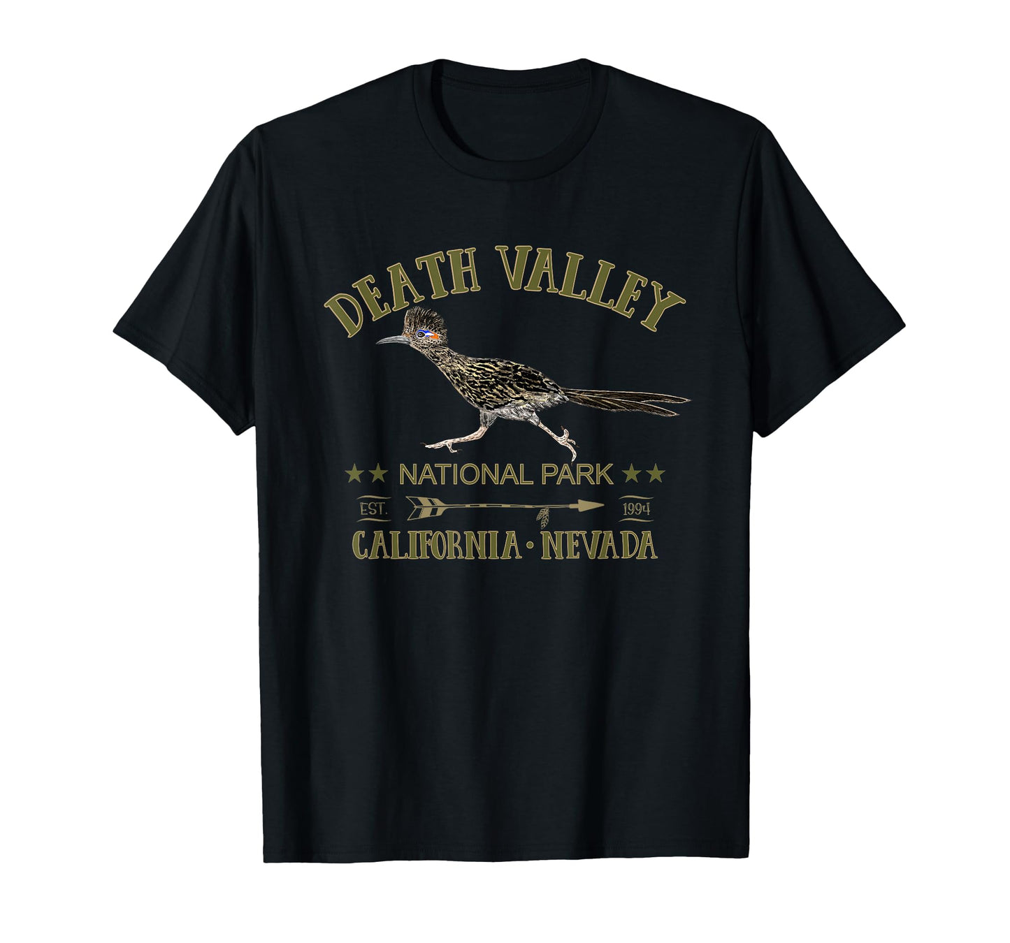 Death Valley National Park Roadrunner California Nevada T-Shirt