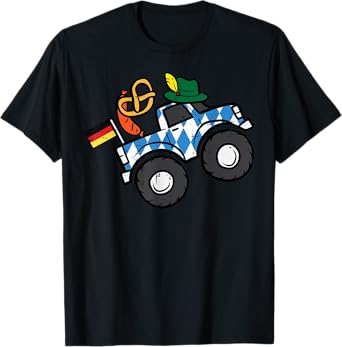 Oktoberfest Monster Truck German Boys Kids Toddler Youth Men T-Shirt