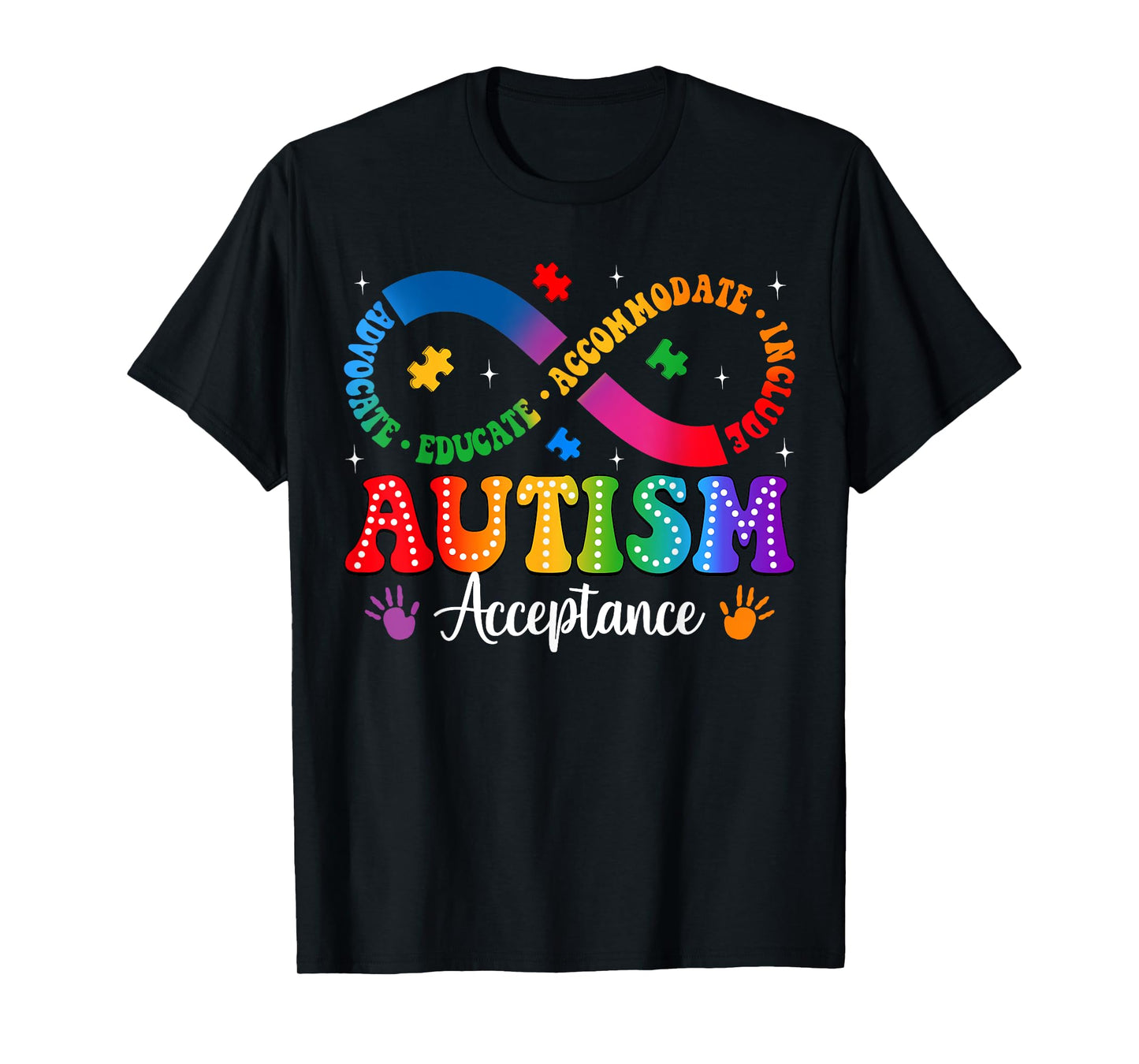 Autism Awareness Acceptance Shirt Infinity Symbol Men Women T-Shirt