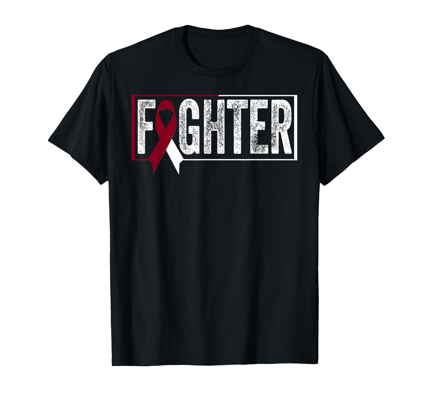Throat Cancer Shirt Oral Head Neck Cancer Awareness Fighter T-Shirt