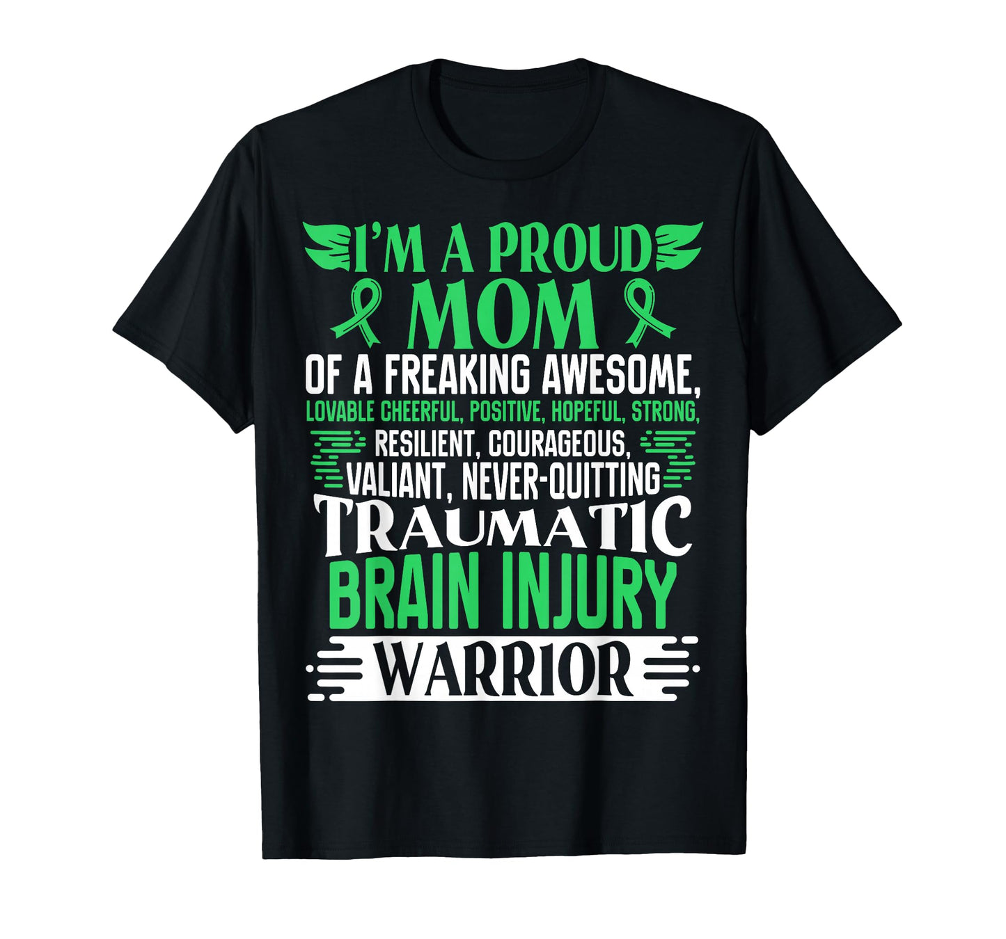 Traumatic Brain Injury Awareness Ribbon Mom TBI Gift T-Shirt