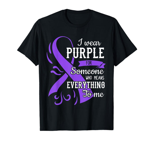 Everything To Me Epilepsy Day Purple Ribbon Epileptic T-Shirt