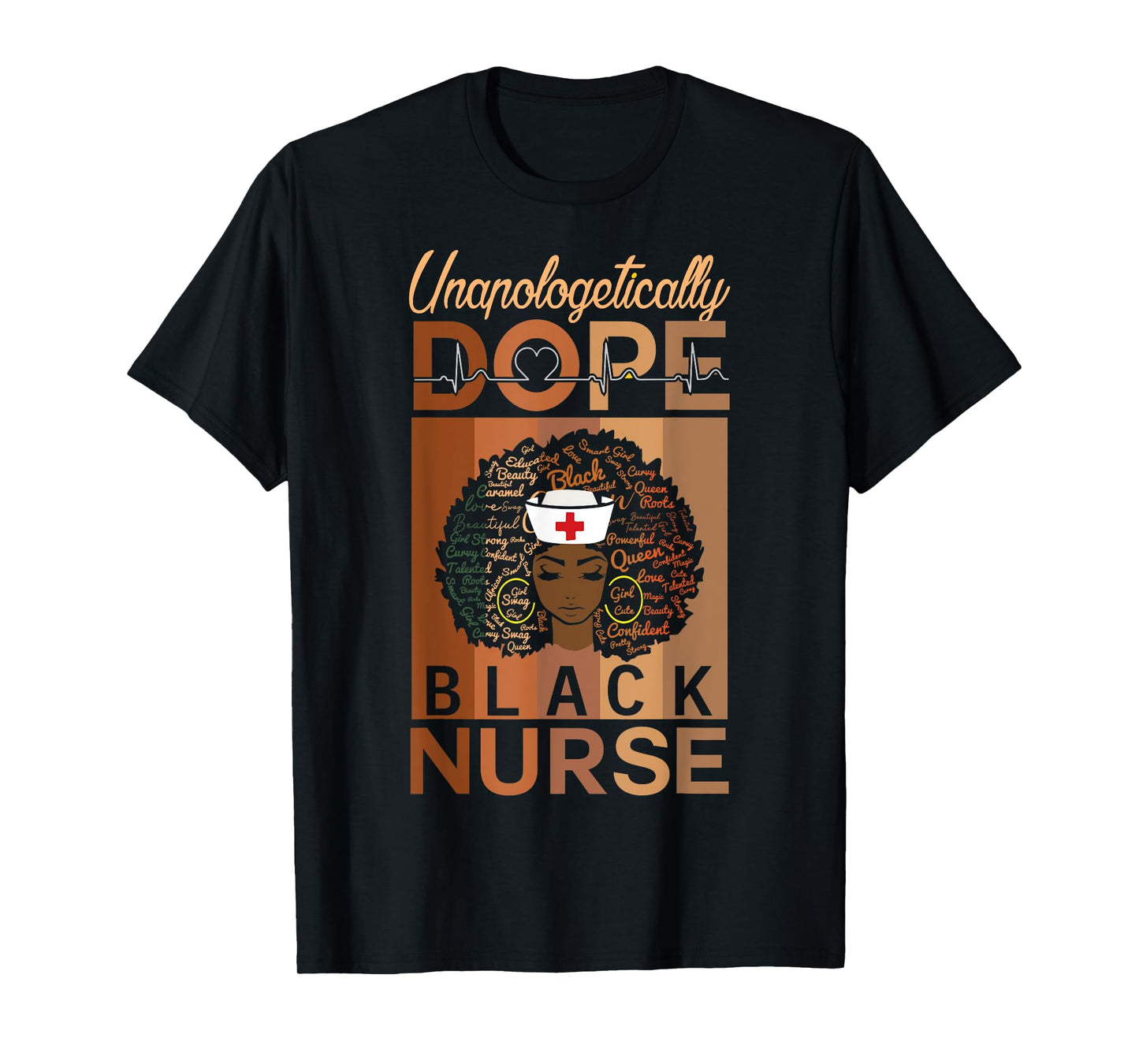 Unapologetically Dope Black Nurse Black History Month T-Shirt