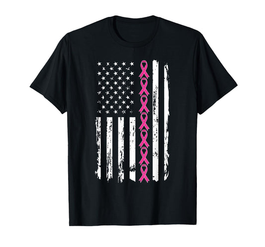 Pink Ribbon Shirt Women Men Breast Cancer Awareness T-Shirt