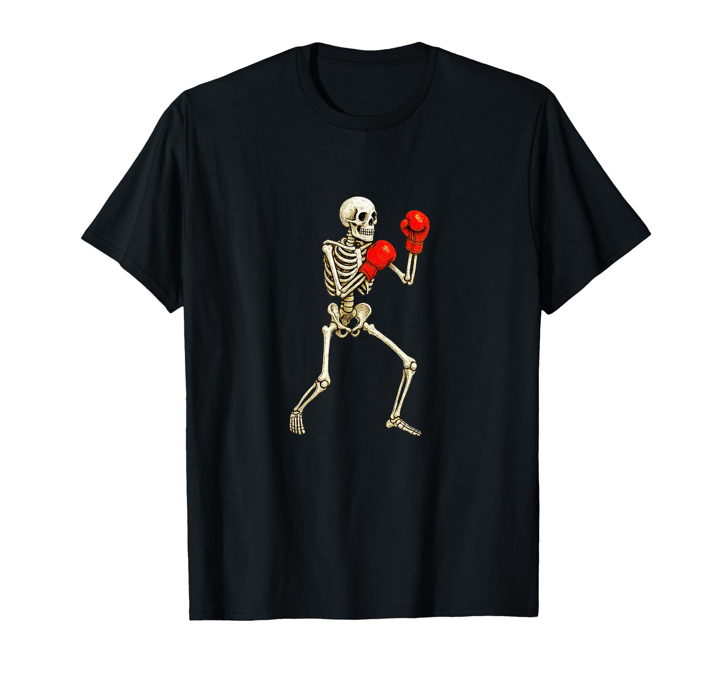 Skeleton Boxer Boxing Gloves Ring Fight Fighter T-Shirt