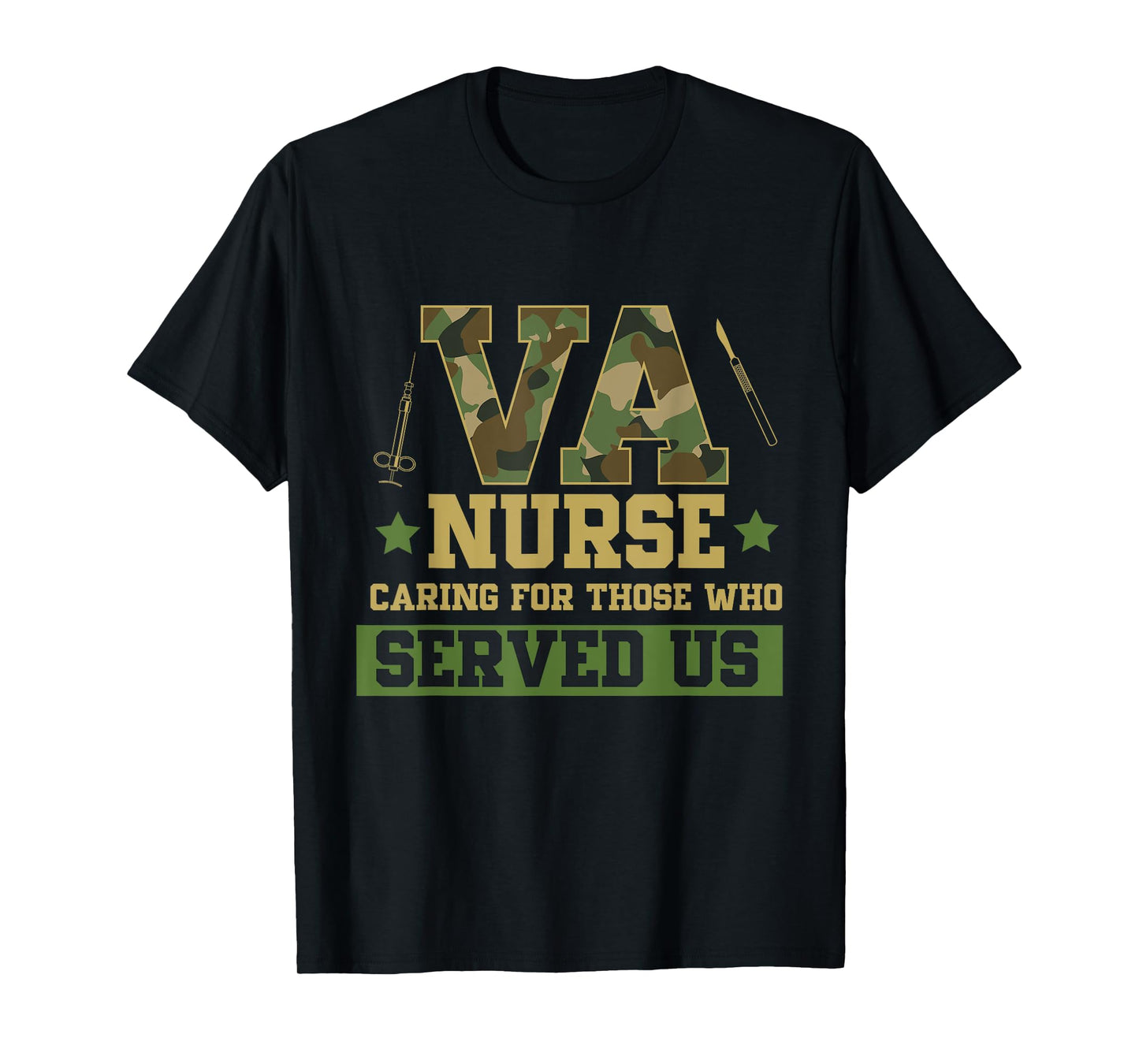 VA Nurse Veterans Day Family Patriotic Nursing Scrub T-Shirt