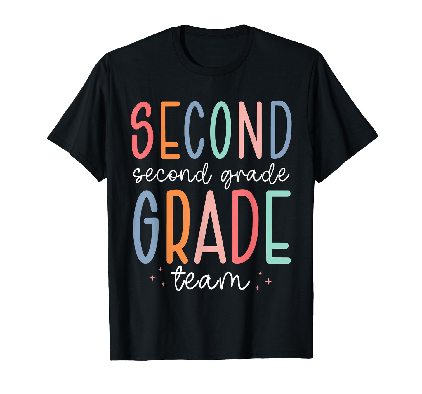Team Second Grade 2nd Grade Teacher Squad Back To School T-Shirt