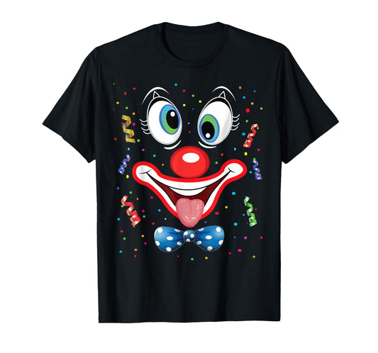 Carnival Clown Face Circus Costume Kids Men Women Carnivals T-Shirt