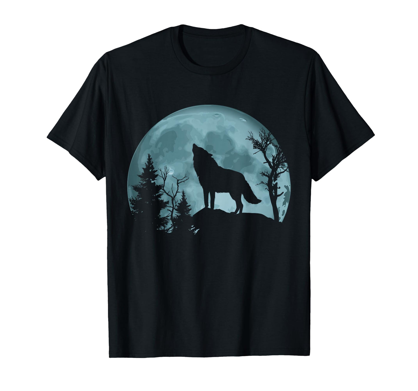 Wolf Howling at the Moon T-Shirt