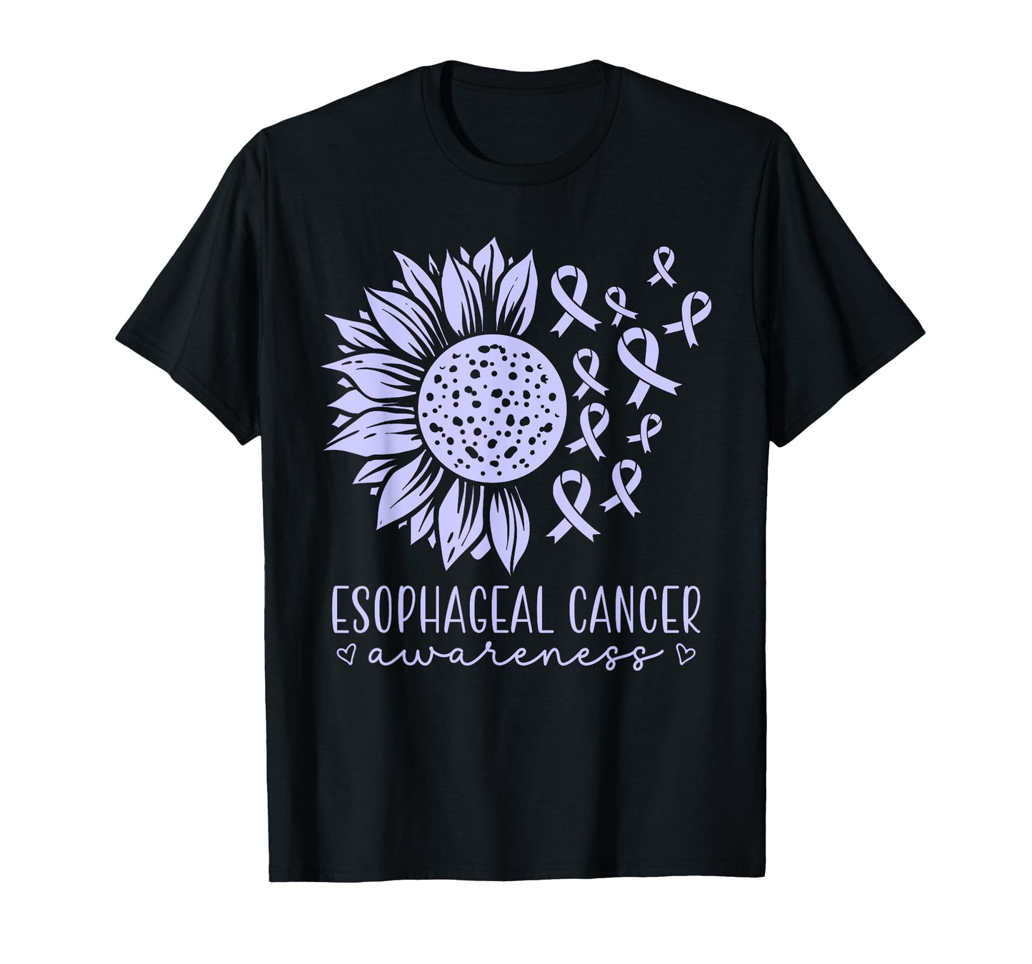 Esophageal Cancer Awareness Womens Support Crew T-Shirt