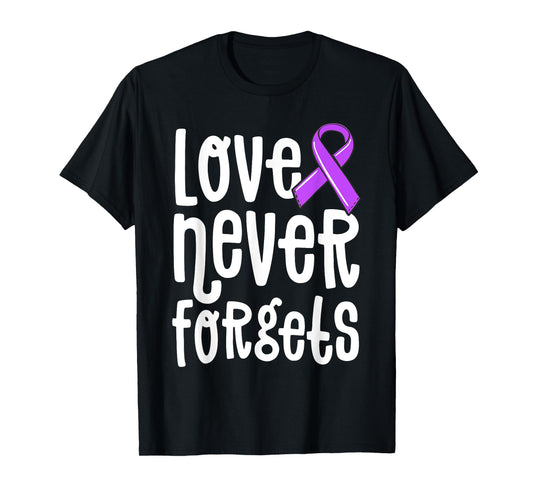 Love Never Forgets Memories Matter Alzheimer Shirt End ALZ T-Shirt