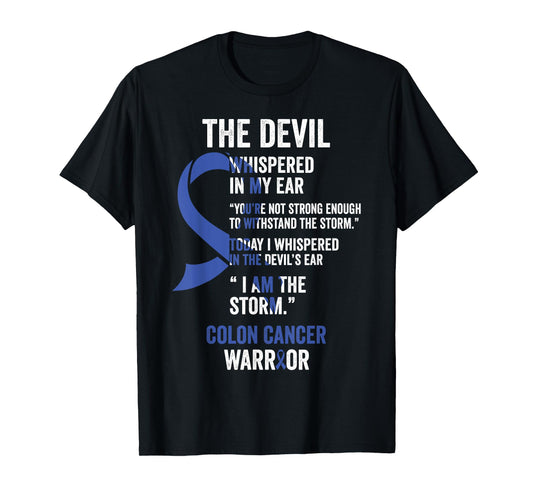 The Devil- Colon Cancer Awareness Support Ribbon T-Shirt