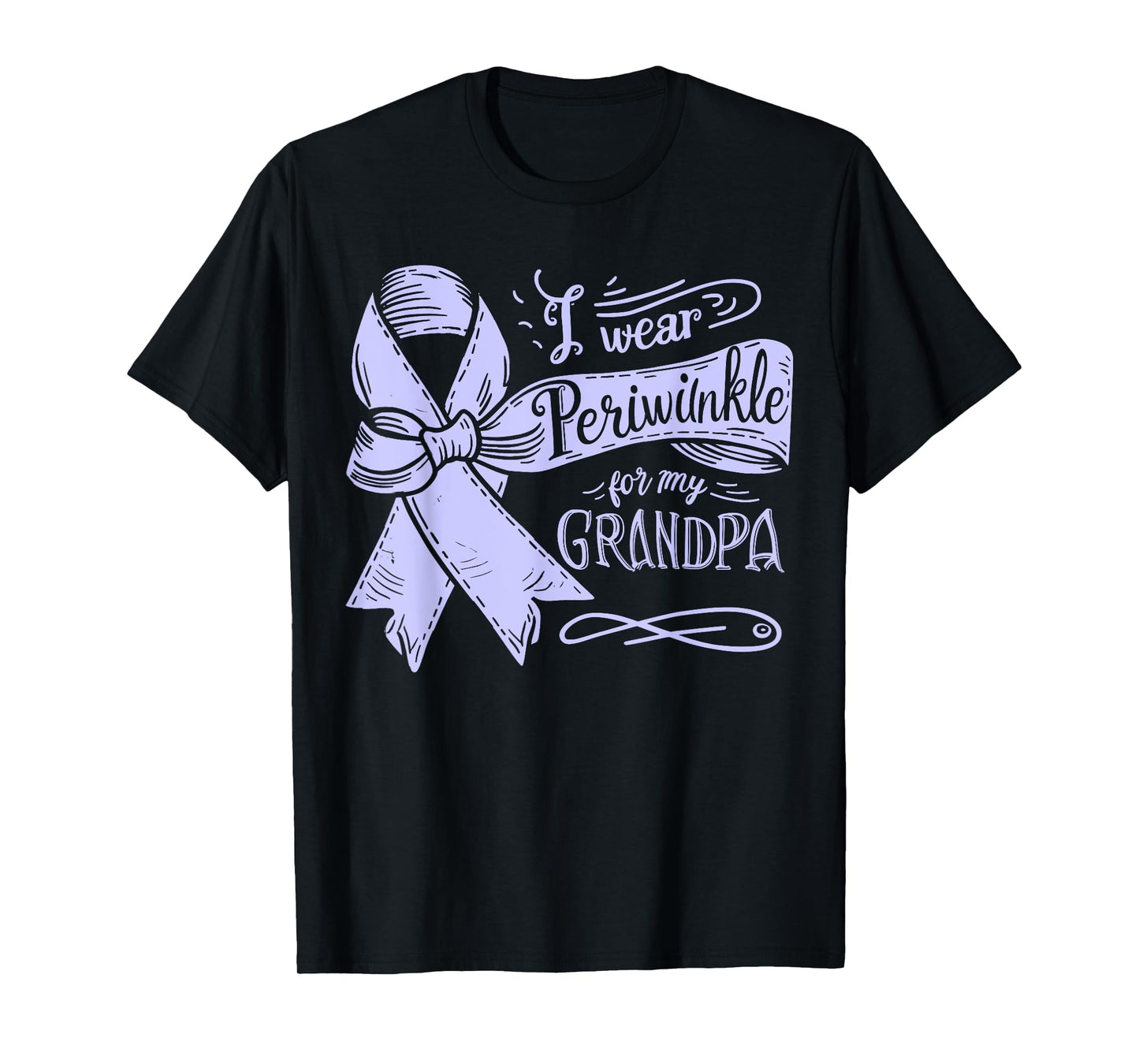 I Wear Periwinkle For My Grandpa Esophageal Cancer Awareness T-Shirt