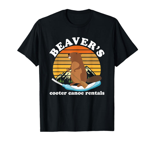 Beaver's Cooter Canoe Rentals Vintage Design T-Shirt