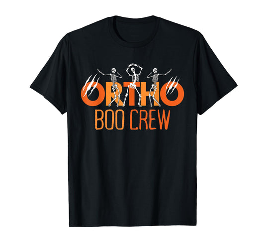 Cute Ortho Squad Spooky Ortho Orthopedic Boo Crew Halloween T-Shirt
