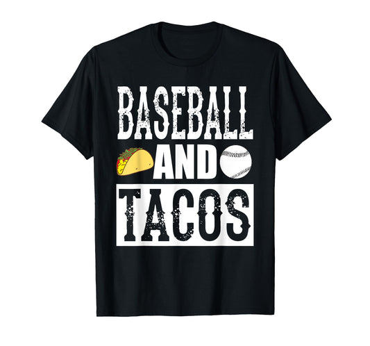 Baseball and Tacos Funny Taco T-Shirt T-Shirt