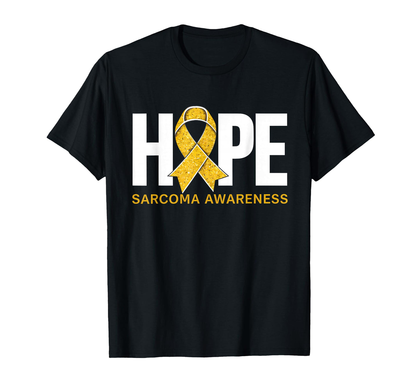 Sarcoma Cancer Awareness Month Hope Yellow Ribbon T-Shirt