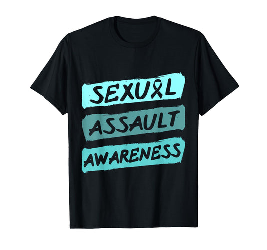 Sexual Assault Awareness Teal Ribbon T-Shirt