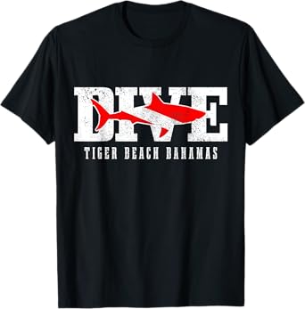 Tiger Beach Bahamas Shark Diving Scuba Diver Men Women T-Shirt