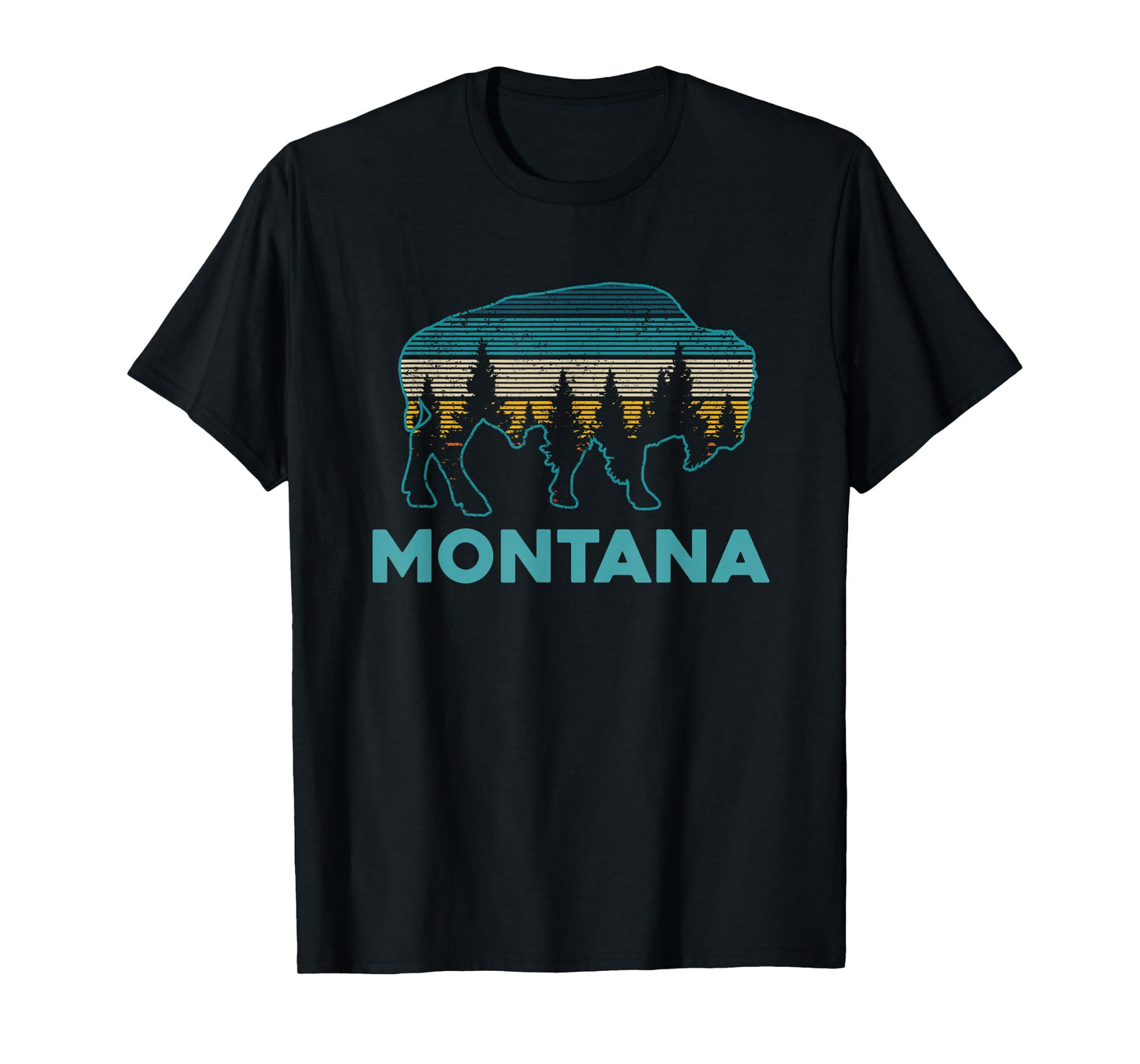 Montana Bison Vintage Souvenir T-Shirt