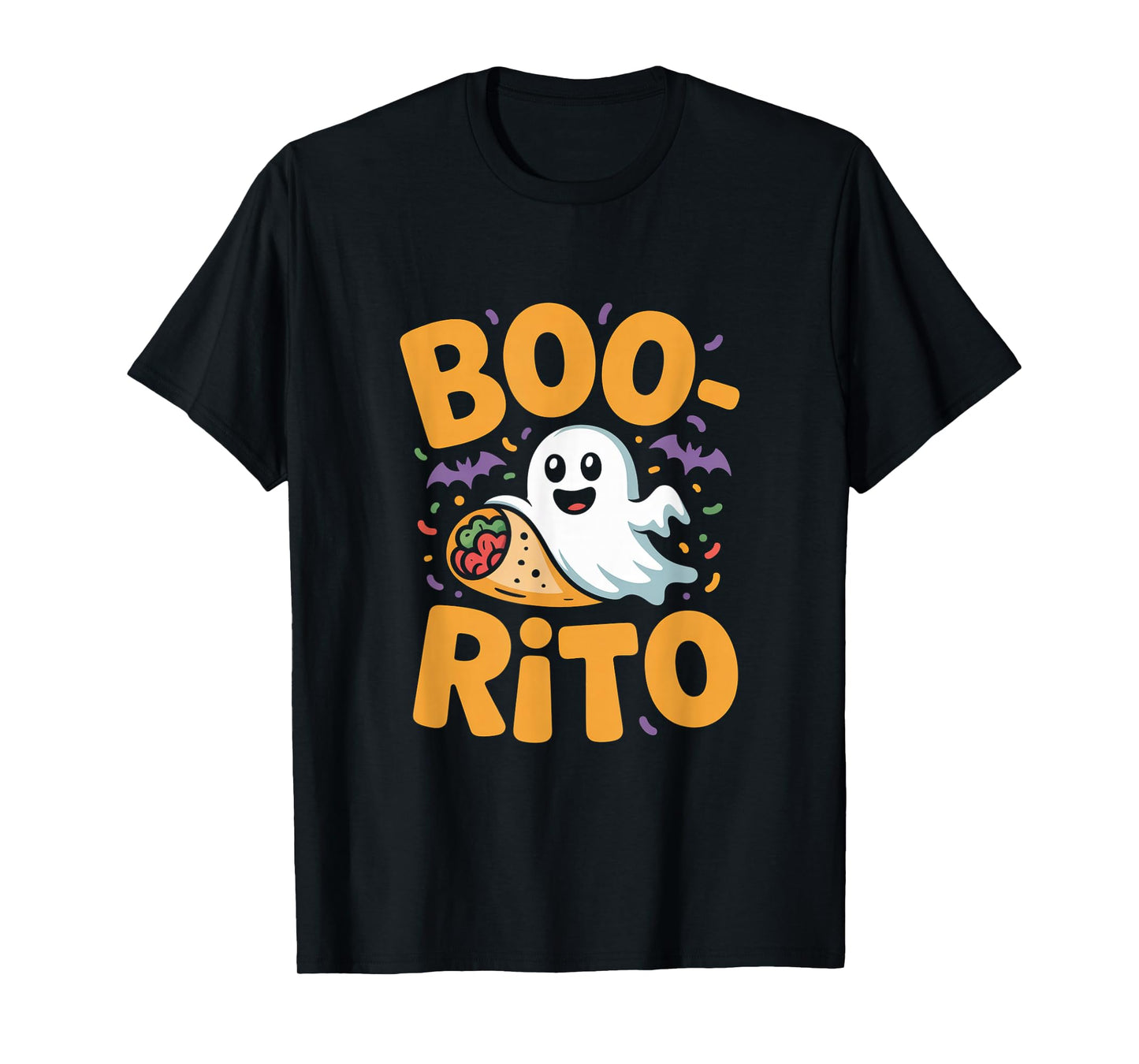 Boo-Rito Cute Ghost Taco Halloween T-Shirt