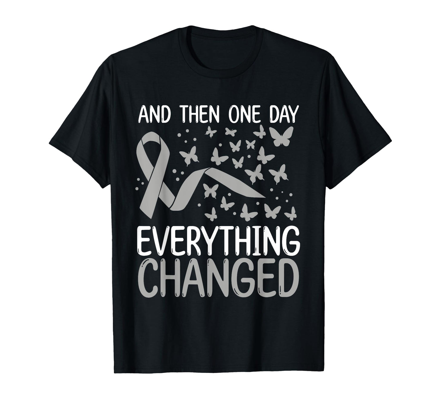 Glioblastoma Awareness Ribbon Brain Tumor Movement T-Shirt