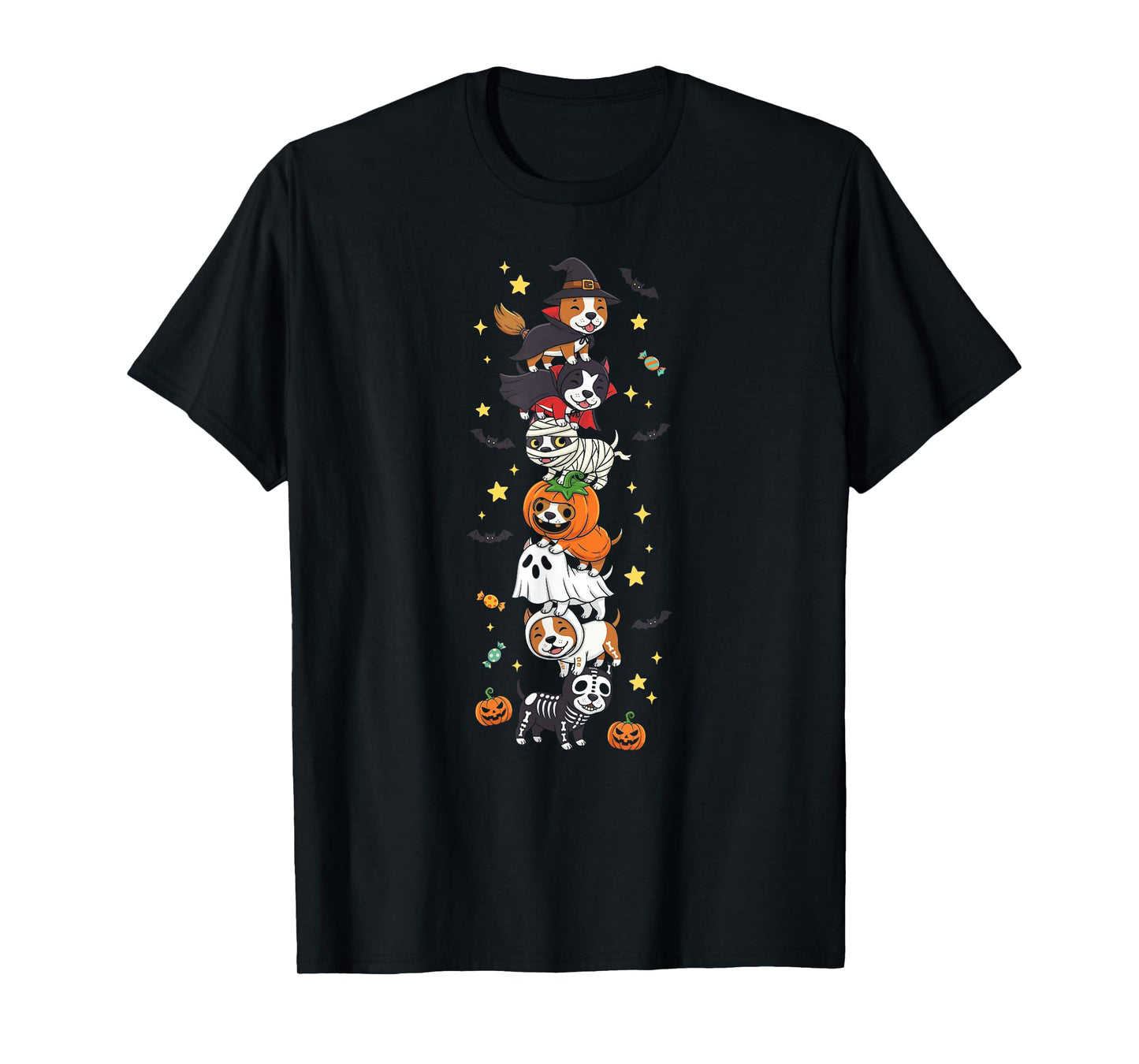 American Staffordshire Terrier Halloween Kids Mens Womens T-Shirt