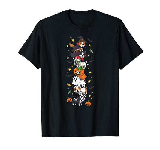 American Staffordshire Terrier Halloween Kids Mens Womens T-Shirt