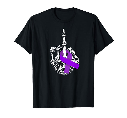 Fuck Pancreatic Cancer Middle Finger Pancreatic Cancer T-Shirt