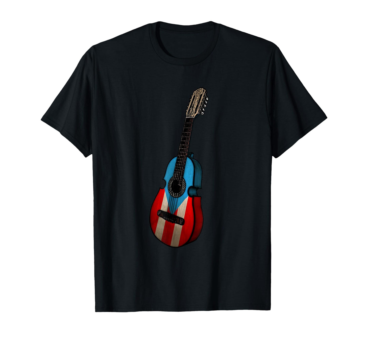 Puerto Rican Flag Cuatro Boricua T-Shirt