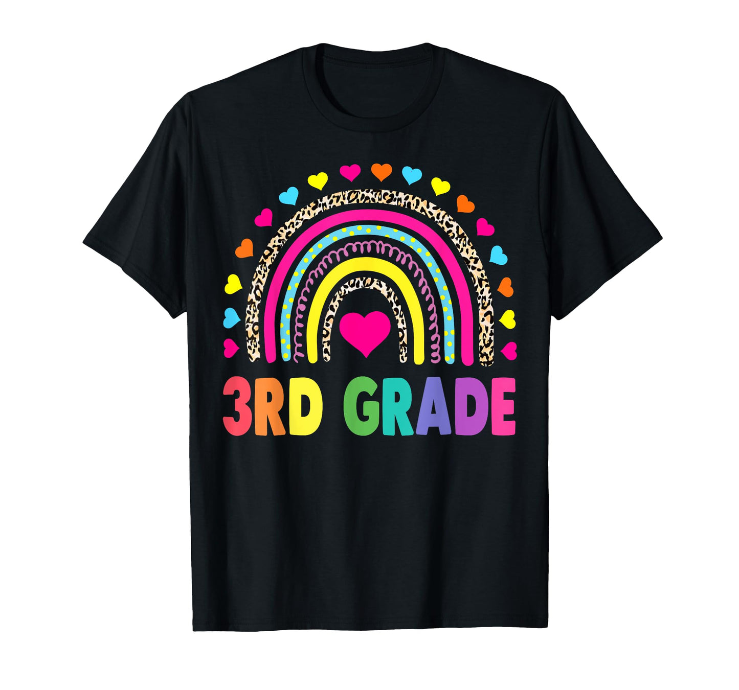 Third Grade Rainbow Girls Boys Teacher Team 3rd Grade Squad T-Shirt