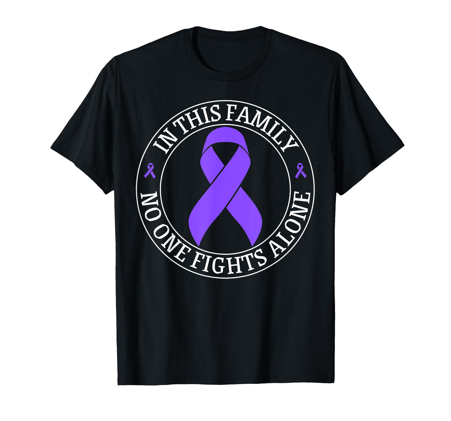 In This Family no-one Fight Alone Hodgkin's Lymphoma Cancer T-Shirt