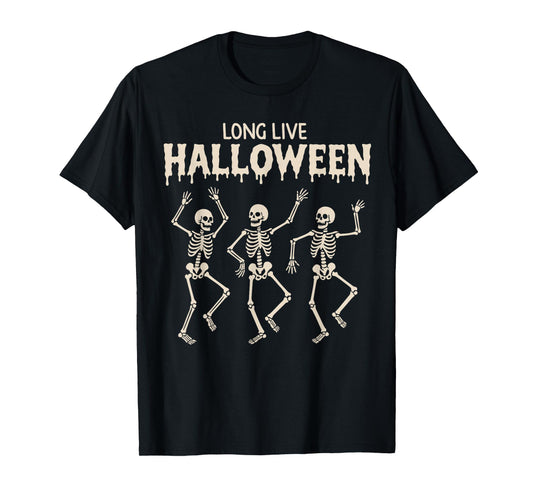 Dancing Skeletons Halloween Funny Skeleton Dance Halloween T-Shirt
