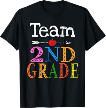 Team 2nd Second Grade Teacher Student Back To School Funny T-Shirt for Men Women Kids